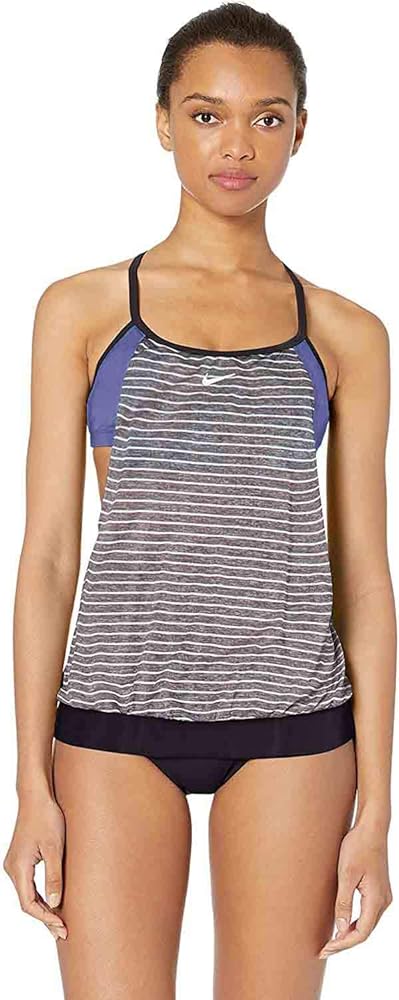 Nike Swim Women`s Layered Sport Tankini Swimsuit 2 Piece Set