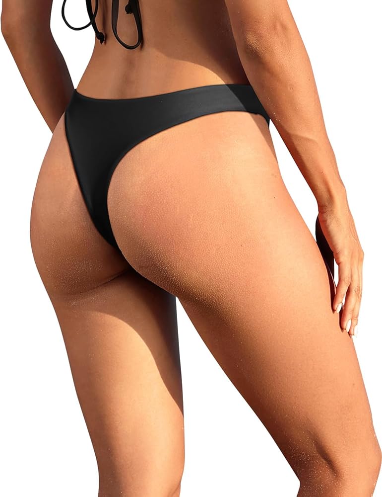 Yonique Women Thong Bikini Bottom Bathing Suit Bottom