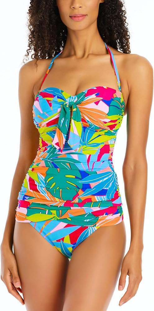 Bleu Rod Beattie Womens Adjustable Removable Straps Tankini Swim Top