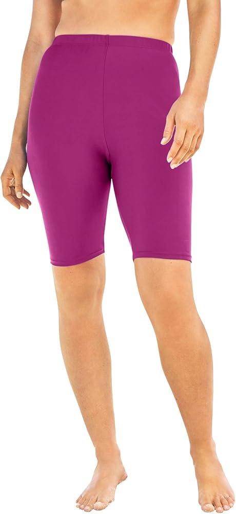 Swim 365 Women's Plus Size High-Waist Swim Bike Short