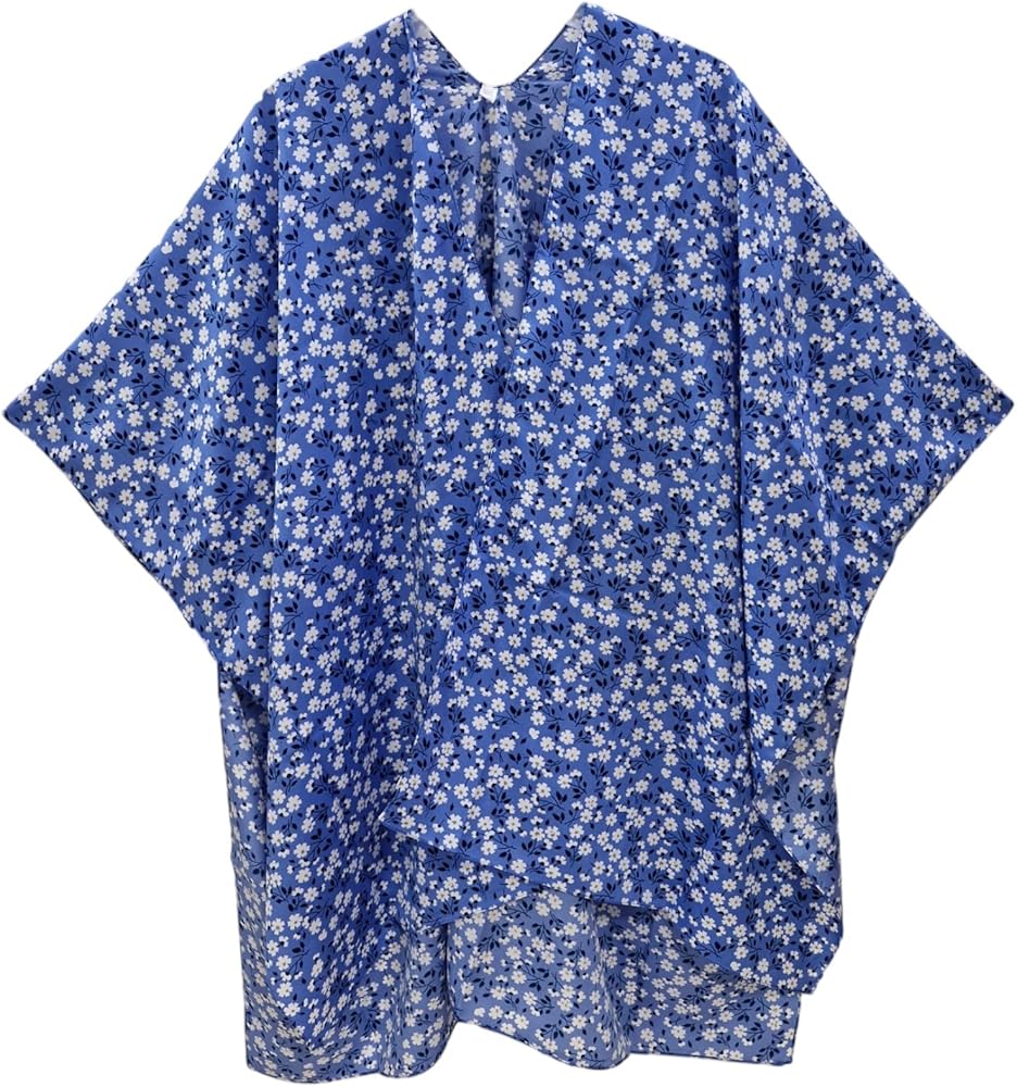 Elu ♥ Women's Beach Cover up Swimsuit Kimono Cardigan Casual Tops with Bohemian Floral Print