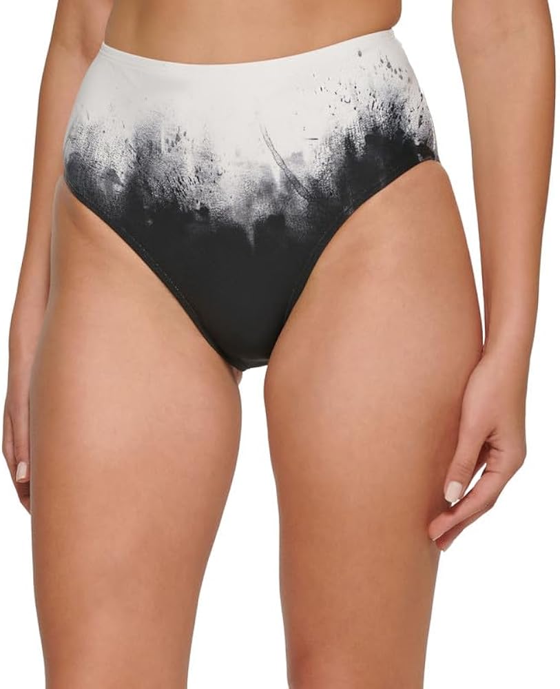 Calvin Klein womens Printed High-waist Bikini Bottoms