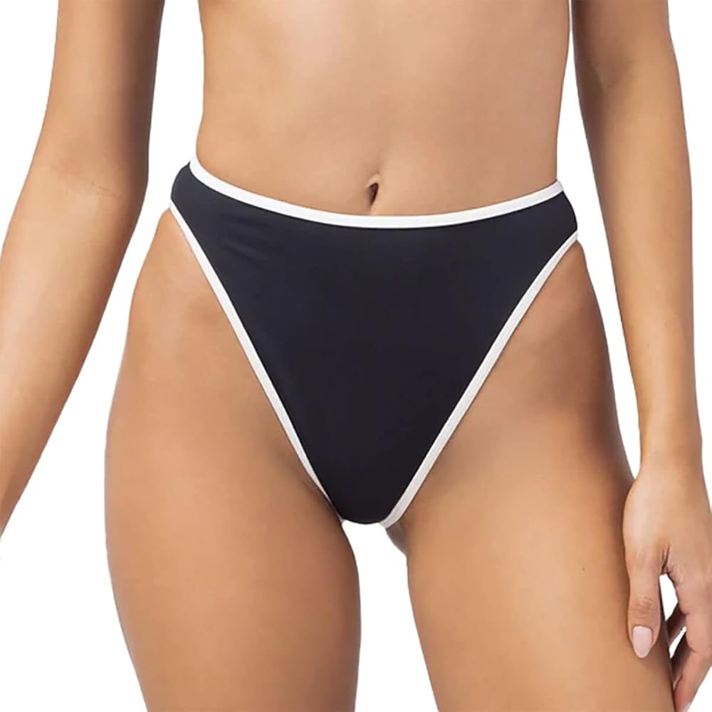 L*Space Color-Block Nora Bottoms Bitsy Black/Cream SM