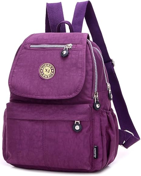 XUEREY Bolso de mano pequeño de nailon para mujer, bolso de hombro casual, multibolsillo, casual, impermeable, bolsa de nailon para viajes, escuela, mochila para laptop