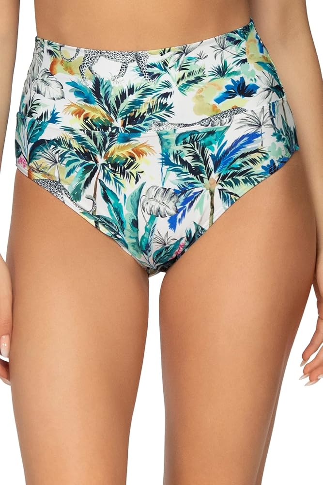 Sunsets Hannah High Waist Swim Bottom, Into The Wild, X-Large