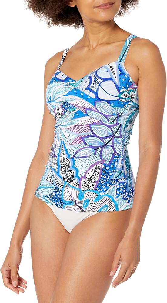 Profile by Gottex Women's Standard Tropic Boom D-Cup Tankini