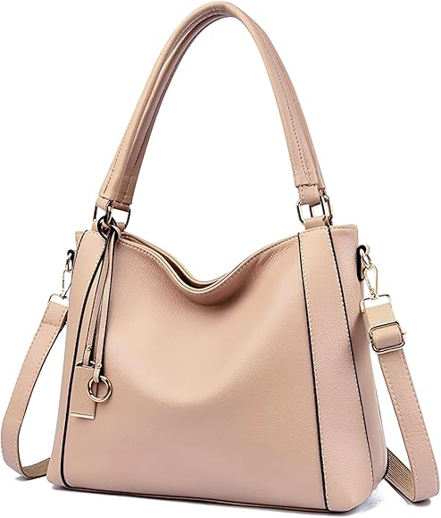 HAWEE Elegante Bolsos de Mujer Bolso Bandolera Cuero PU Bolso Tote Moda Bolso de Mano Grande Bolso de Hombro Ligera Bolso Shopper para Compras Fiesta Trabajo