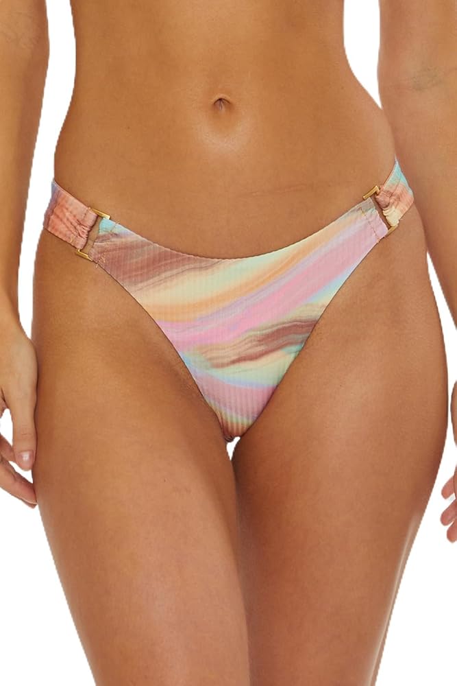 ISABELLA ROSE Women's Standard Newport Dunes Cali Bikini Bottom, Cheeky Coverage, Swimwear Separates