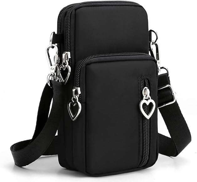 Aieraczy Bolso Movil Mujer, Bolsos Pequeños Mujer, Bolso de Teléfono Móvil para Mujer, Bolso Bandolera Mujer, Malas Senhora para Teléfonos Móviles y Correa Ajustable Guardar Móvil de Hasta 7"