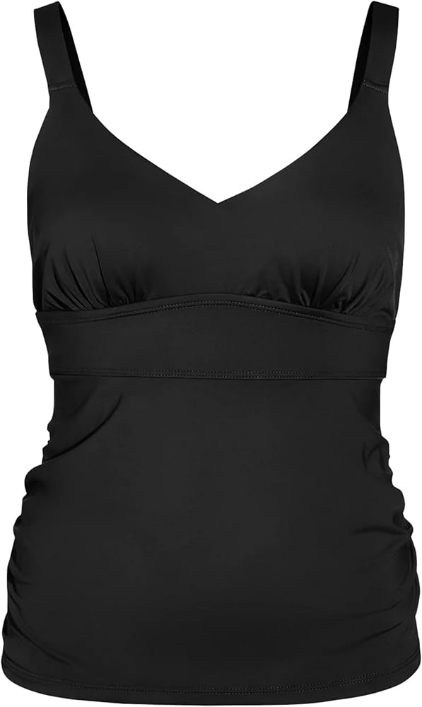 KNIX Tankini Swim Top - Black - Size XS