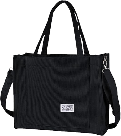 BROADREAM Bolsas de hombro informales para mujer, con cremallera, correas de doble hombro, bandolera, bolsas de ordenador portátil, gran capacidad, para la escuela, compras, trabajo, oficina