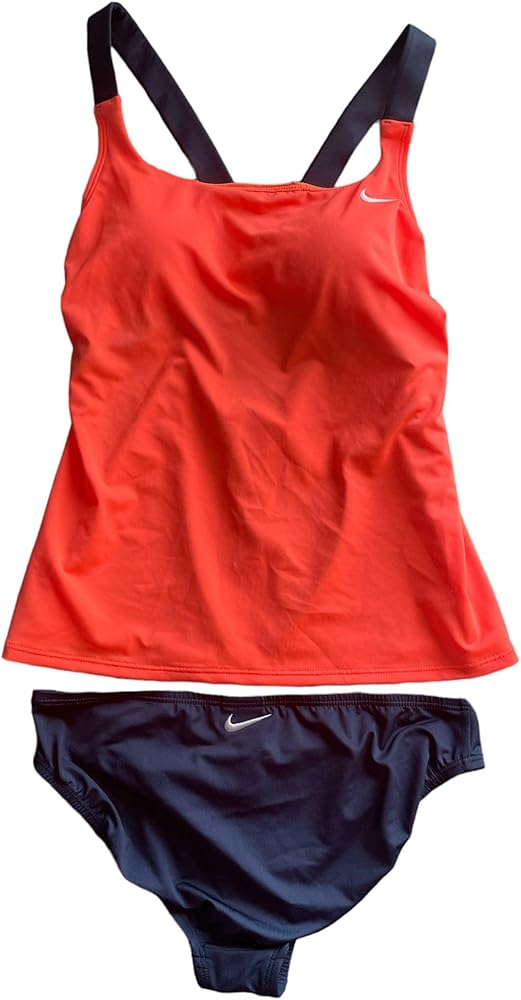 Nike Womens Two Piece Racerback Tankini Swimsuit Set