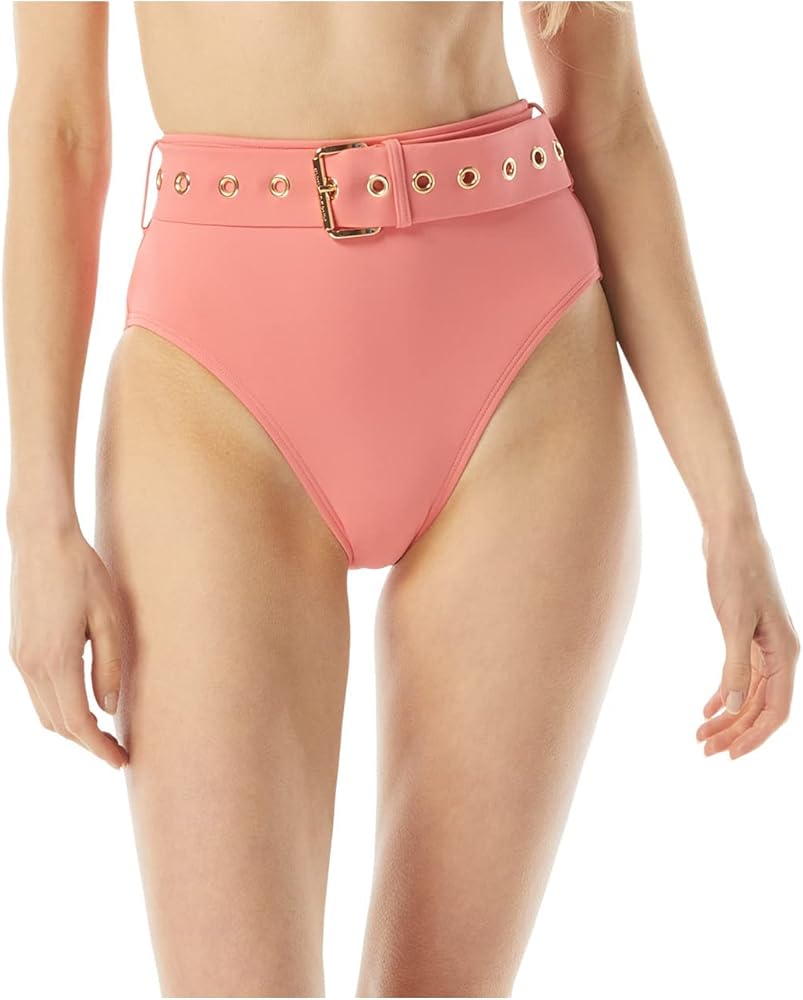 Michael Kors Solids High-Waist Bikini Bottoms