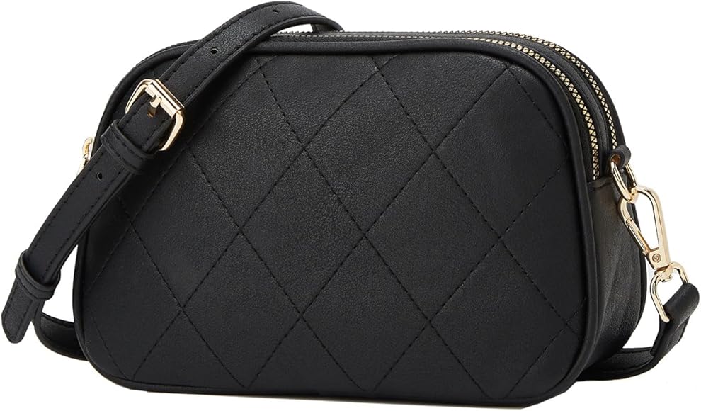 ZHIERNA Bandolera de Cuero PU, Bolsos para Movil Bandolera Bolso Pequeño Mujer Bolso de Fiesta de Moda Mujer con Correa Ajustable Messenger Crossbody Bag