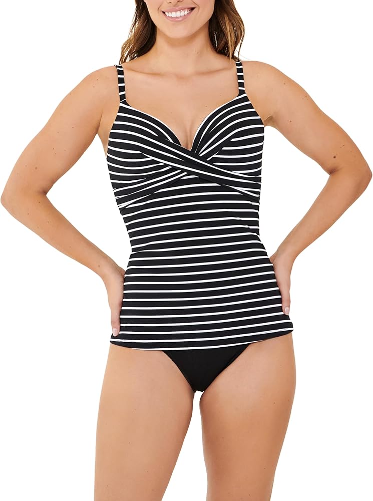 Women's Standard Wrap Front Push Up Tankini