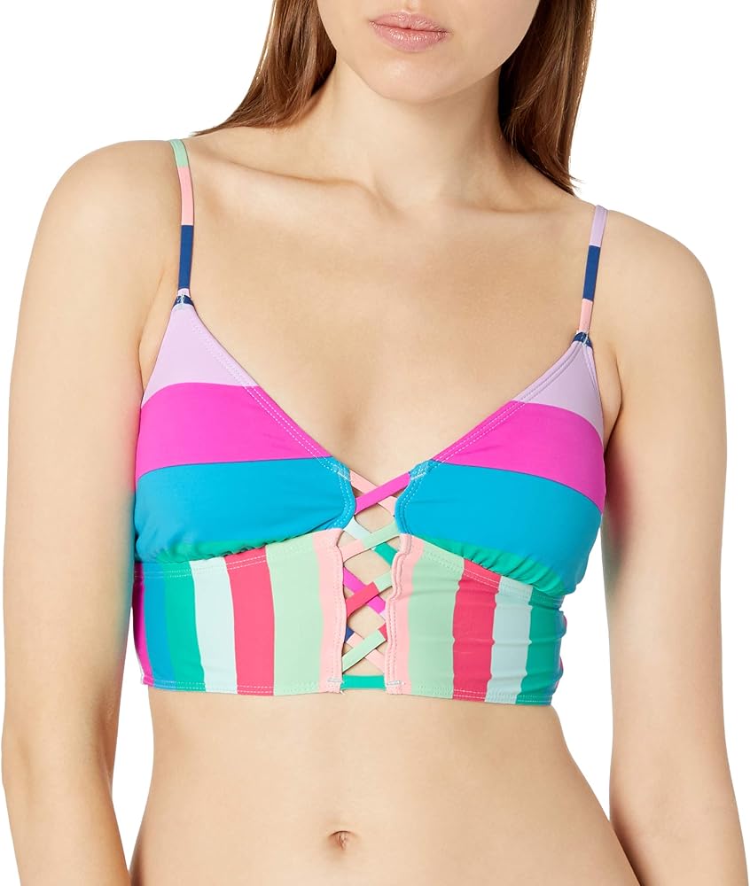 Hobie Junior's Standard Island Vibin Striped Bikini Top