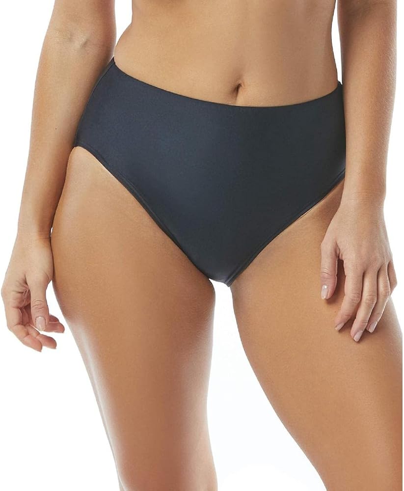 Contours by Coco Reef Women's Onyx HIGH Waist Bottom, Black 001, X-Large