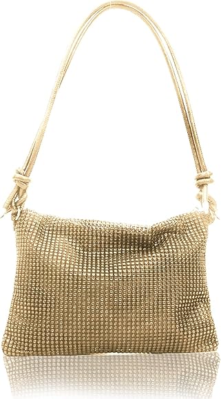 XQMMGO Bolso de mano para mujer, con purpurina, bolso de noche, bolso de mano, bolso de mano, bolso de mano, bolso de mano, bolso de mano de cristal, para bodas, fiestas, tiempo libre y citas