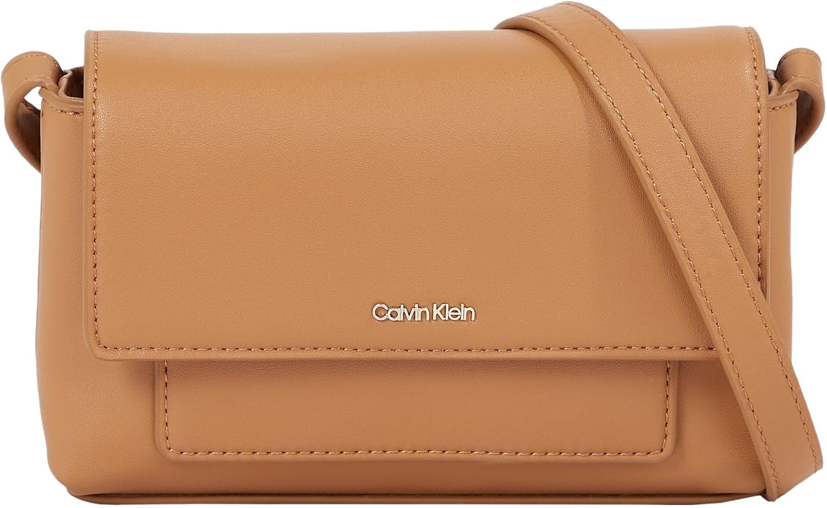 Calvin Klein Mujer Bolso con correa pequeño, Marrón (Brown Sugar), Talla Única