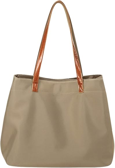 FANDARE Vintage Bolsos Mano Mujer Bolso Bandolera Tote Bag Impermeable Nylon para Portátil de 15 Pulgadas Señora Playa Viaje Trabajo Escuela Compras