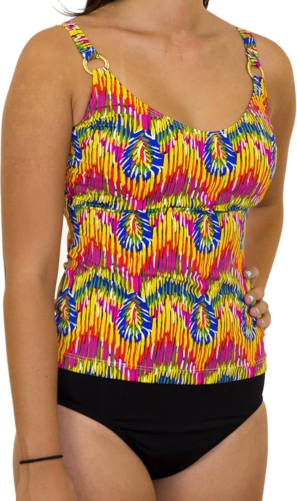 Dancing Feathers Cup Sized Camisole Tankini D & DD Top