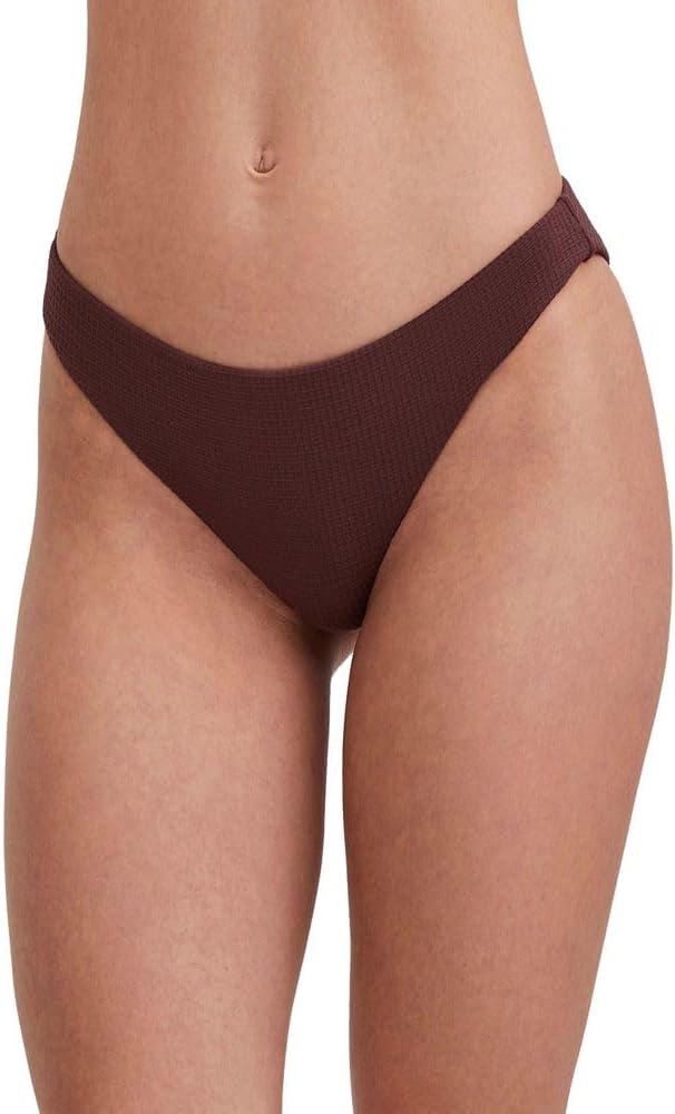 Gottex Women's Au Naturel Solid Textured Mid-Rise Bikini Bottom