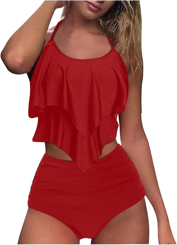 Athletic Swimsuits for Women Tankini Plus Size Bathing Suits Sexy Bikini Underwear for Women Set