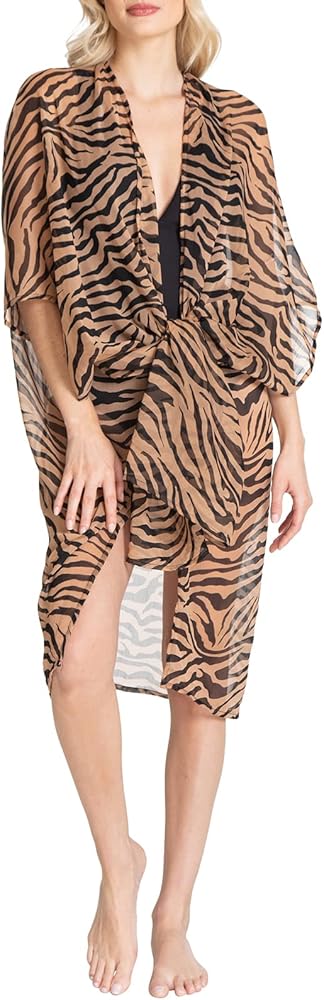 RACHEL Rachel Roy womens High Low KimonoSwimwear Cover Up