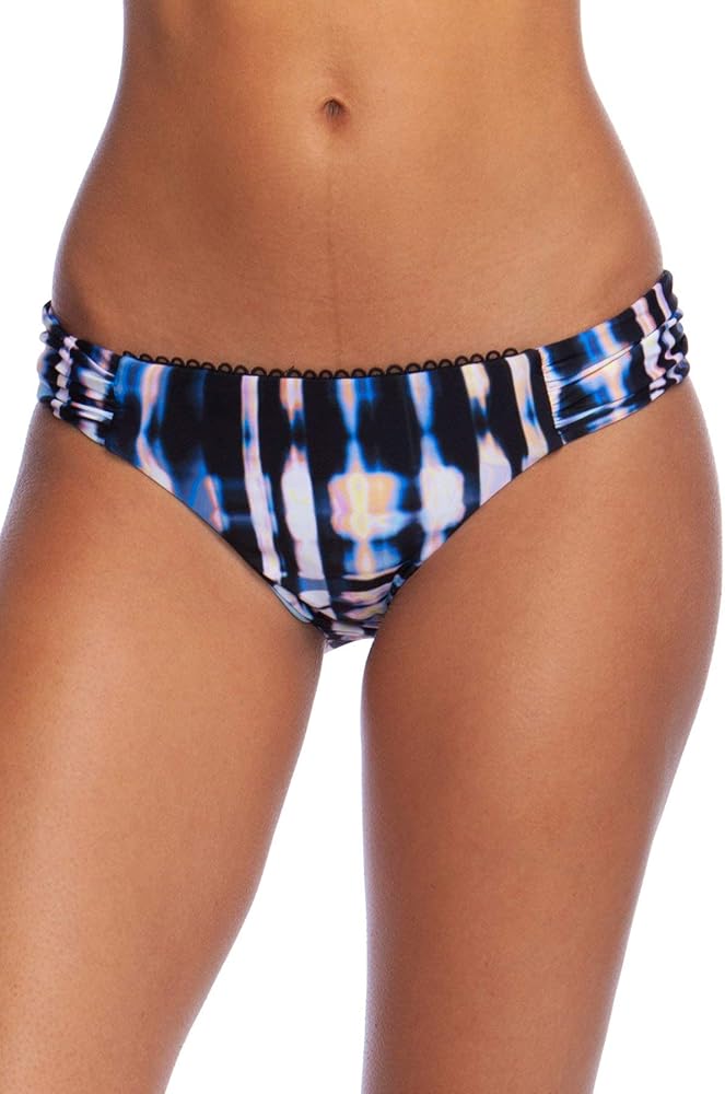 Lucky Brand Womens Side Shirred Hipster Bikini Swimsuit Bottom