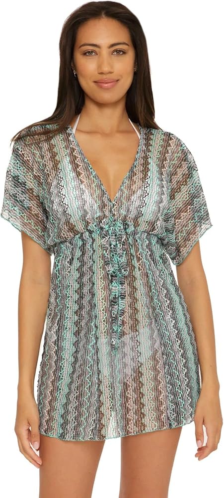 BECCA by Rebecca Virtue Seine Crochet V Front Dress Cover-Up