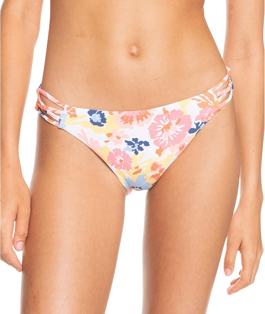 Roxy Printed Beach Classics Hipster Bright White Floral Escape XS