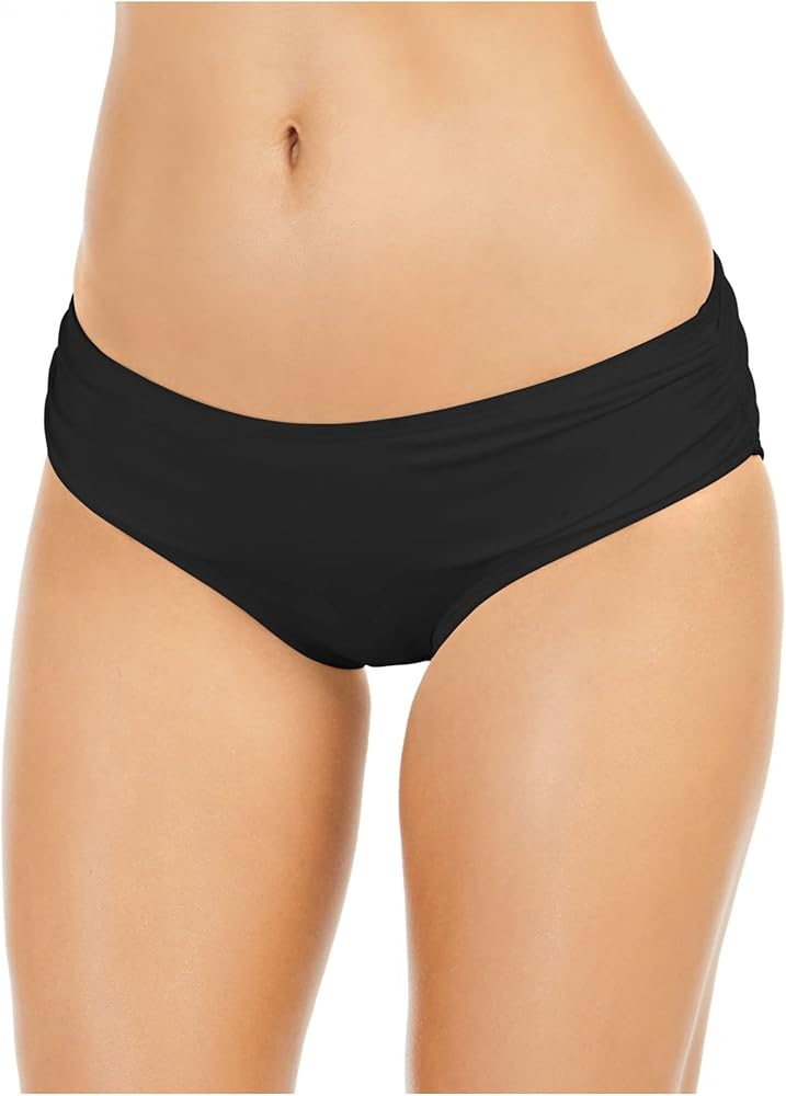 Michael Kors Shirred Bikini Bottoms