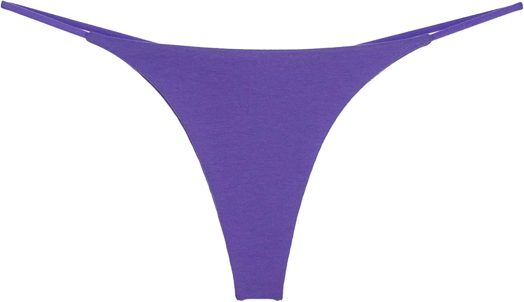 MSemis Woman's Striped Micro Mini Triangle Bikini Thongs G-string T-back Bottom Swimsuit Swimwear