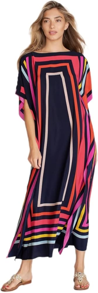 Satin Silk Kaftan Dress Abaya Maxi Beach Coverups for Women UK Casual Dresses for Women Swim Cover-Ups Beachwear Loungewear Free size.