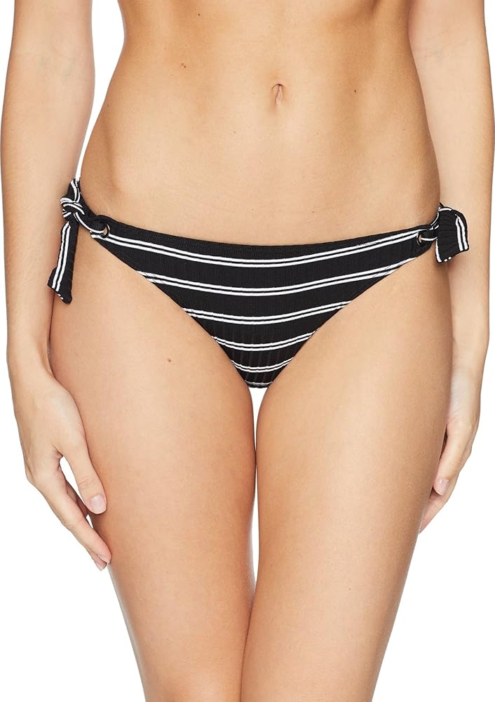 Seafolly Women's Inka Rib Tie Side Hipster Bikini Bottom Swimsuit