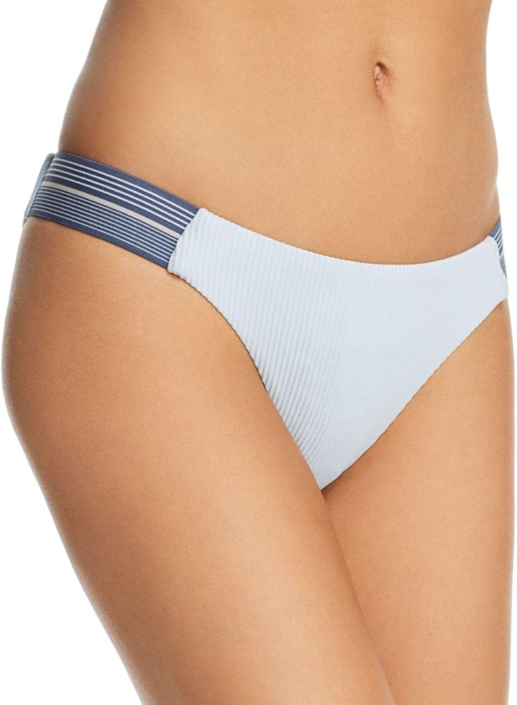 Dolce Vita Women's Fast Lane Tab Side Hipster Bikini Bottom- Size: Large Color: Mist