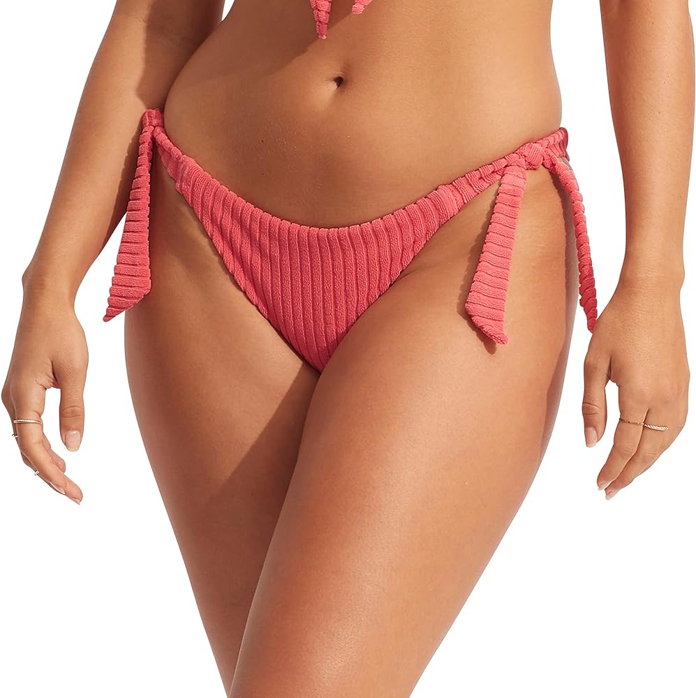 Seafolly Women's Wide Soft Tie Side Hipster Bikini Bottom Swimsuit