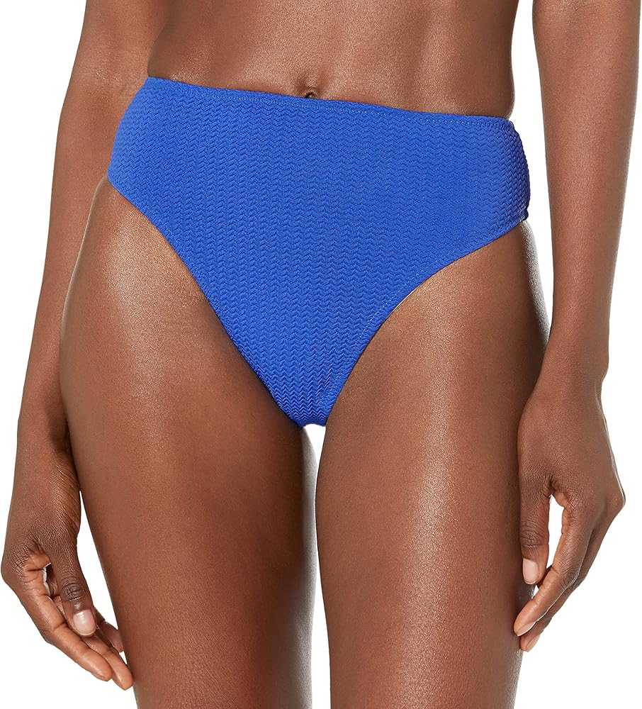 Seafolly Women's Standard Rise Cheeky Coverage Hi Leg Bikini Bottom