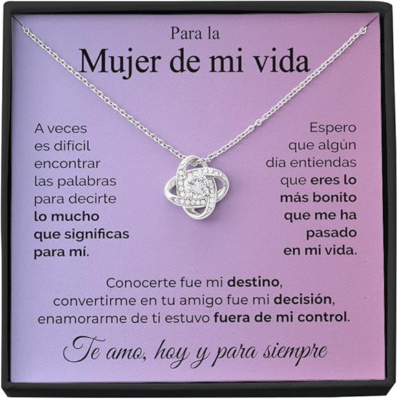 SOFIA FERRER Regalos para tu Novia Originales, Regalo Aniversario Pareja, Collar Cumpleaños Mujer, Colgante Plata Esposa, Romántico, Navidad, San Valentín, Bodas, Enamorados