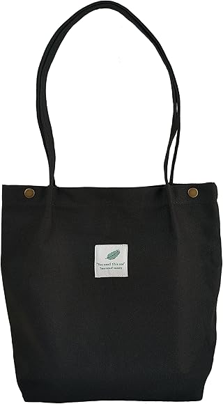 Bolso de Mano de Lona para Mujer, Bolso de Hombro de Gran Capacidad, Bolso de Hombro Casual para Mujer, Apto para Viajes Diarios de Oficina Escolares y de Compras