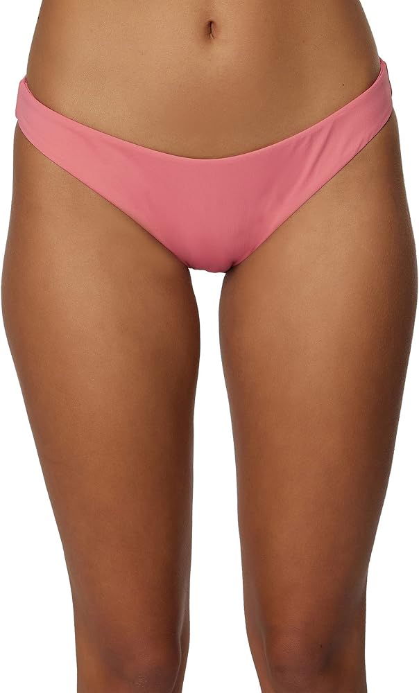 O'NEILL Womens Swim Saltwater Solids Rockley Medium-Coverage Bikini Bottom, Tea Rose, XL