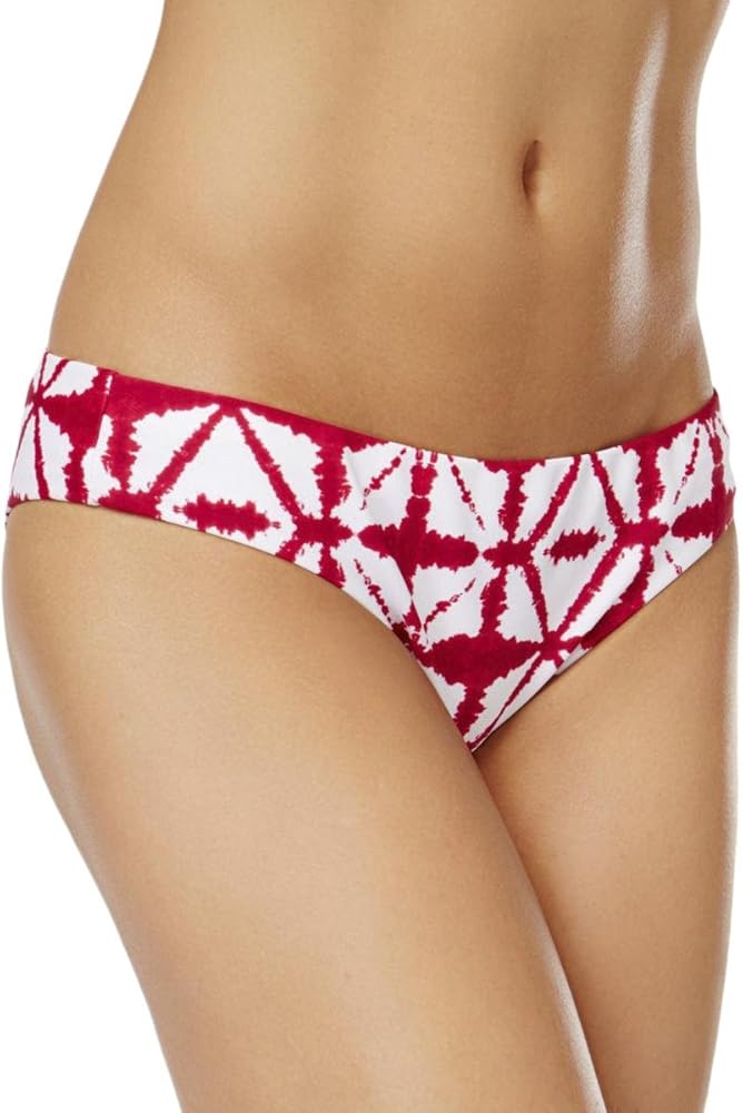 Raisins Tie-Dyed Cheeky Bikini Bottoms Women's Swimsuit Burgundy, XLarge