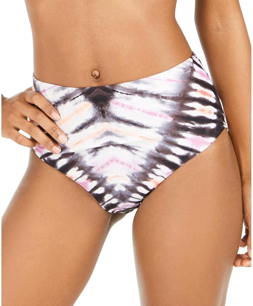 Womens Tie-Dye Hih Swim Bottom Separates Black M