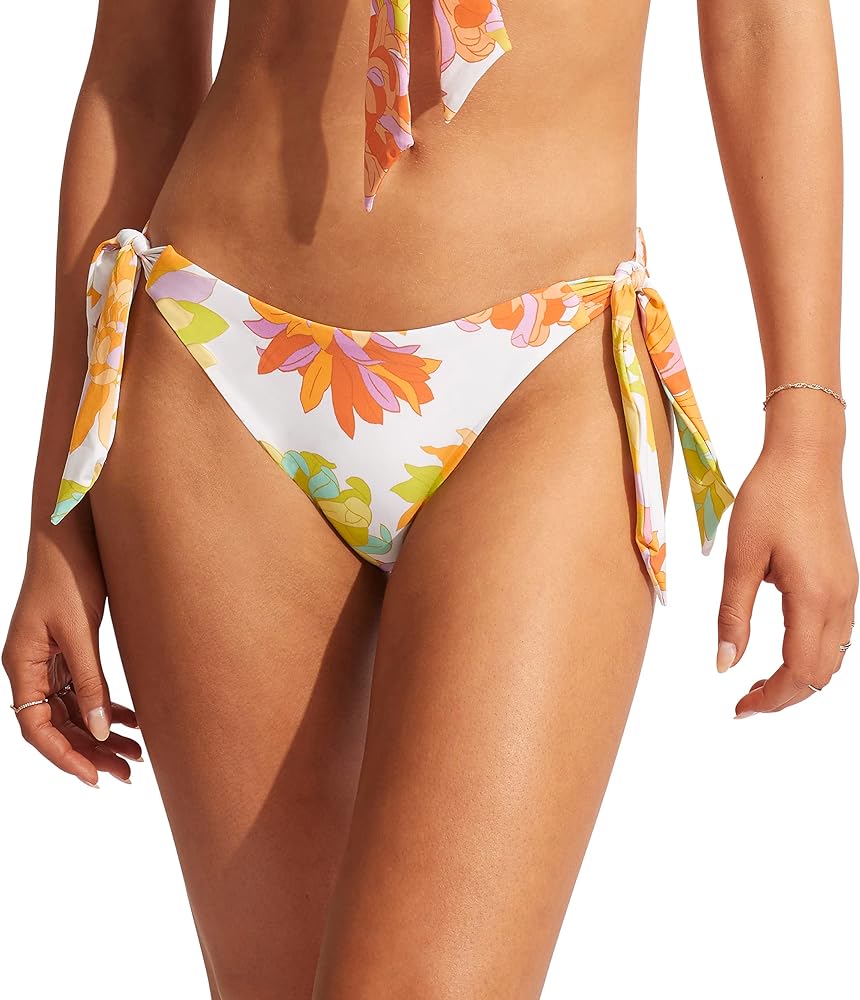 Seafolly Women's Wide Soft Tie Side Hipster Bikini Bottom Swimsuit