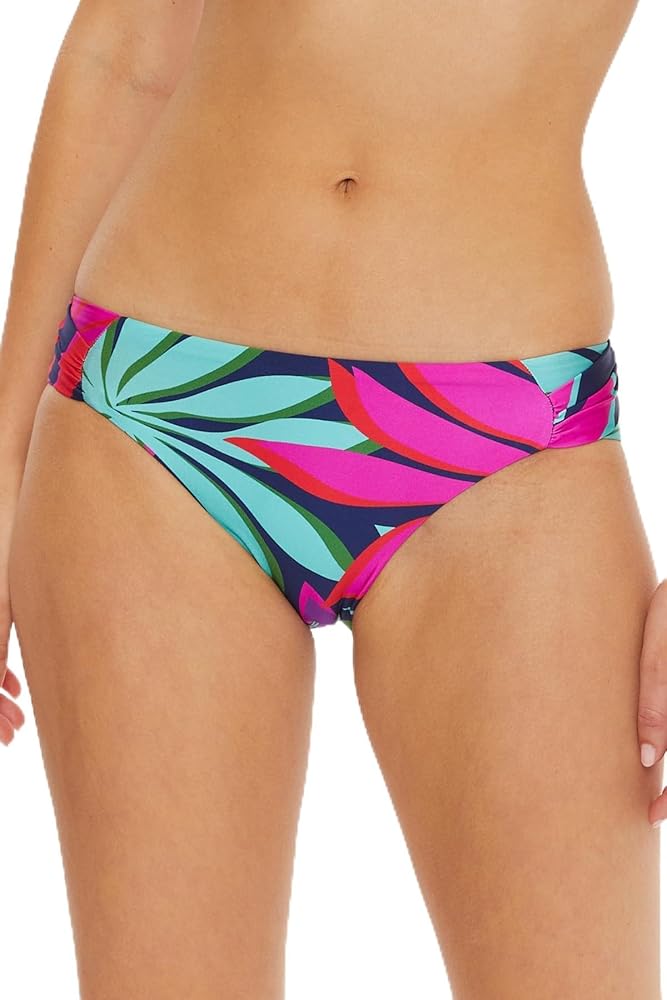 Trina Turk Women's Standard Wailea Tab Hipster Bikini Bottom, Cheeky Coverage, Swimwear Separates