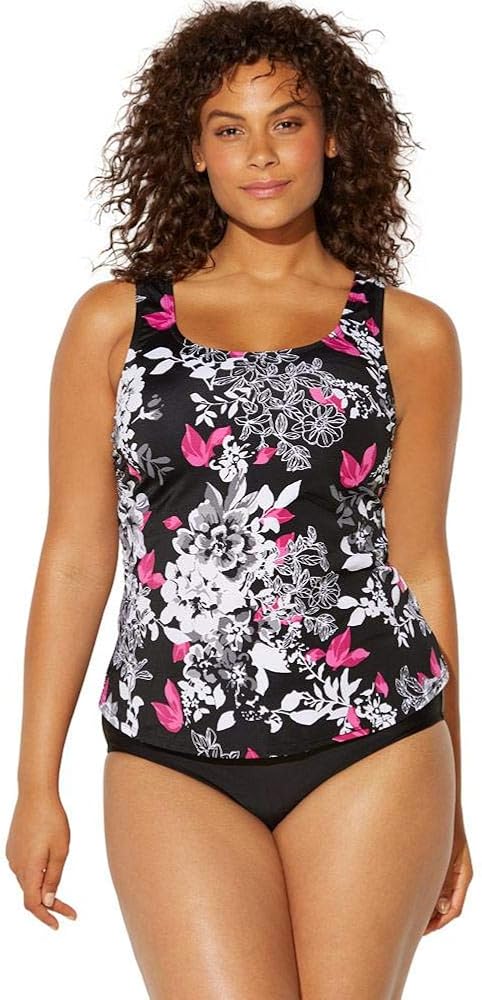 Swimsuits For All Women's Plus Size Classic Tankini Set