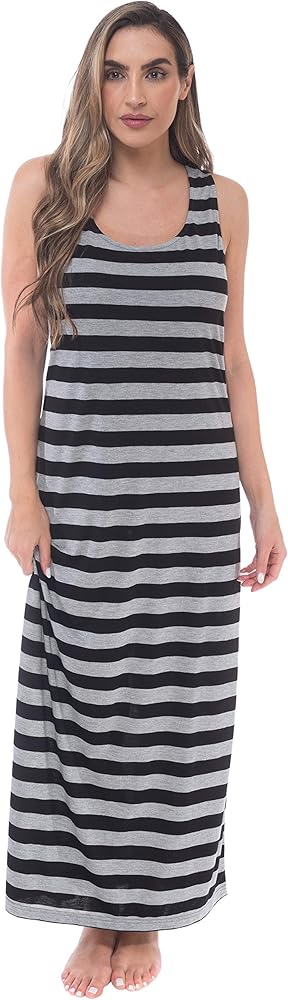 Just Love Racer Back Solid Tank Dress with Bungee