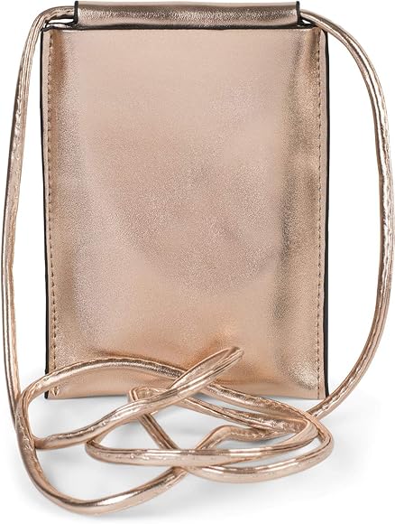 styleBREAKER Bolsa de hombro para mujeres para teléfonos móviles en metal, bolsa de hombro, bolsa de transporte para teléfonos móviles, mini-bolso 02012307