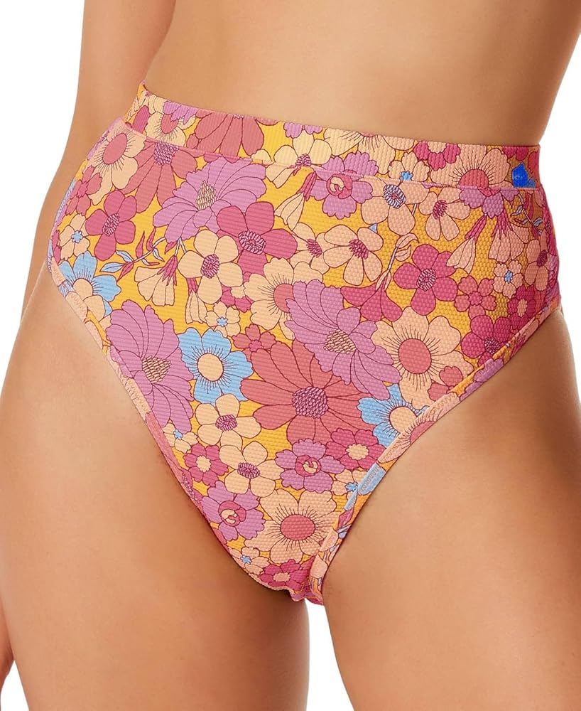 Jessica Simpson Women's Floral Rendezvous High Waisted Swim Bottoms