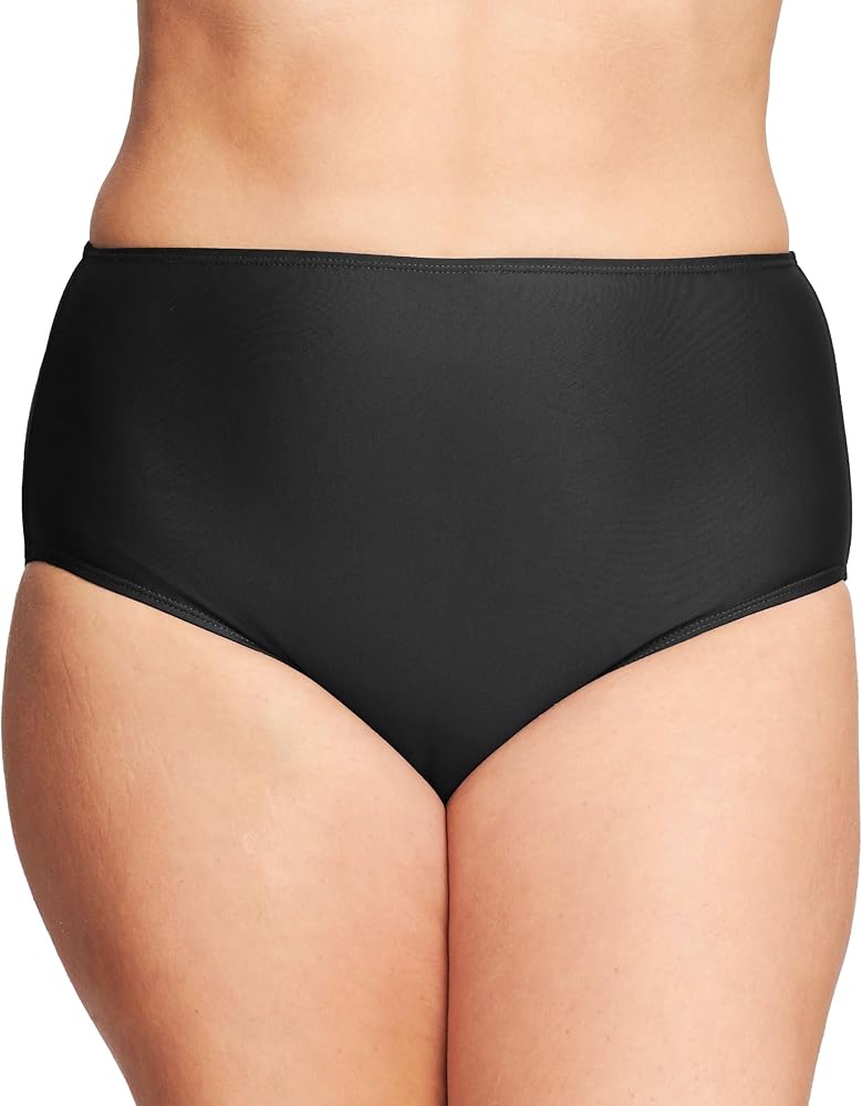 Mazu Women's Plus Size Bikini Bottoms Full Coverage Swim Bottoms Tummy Control Swimsuit Swim Briefs